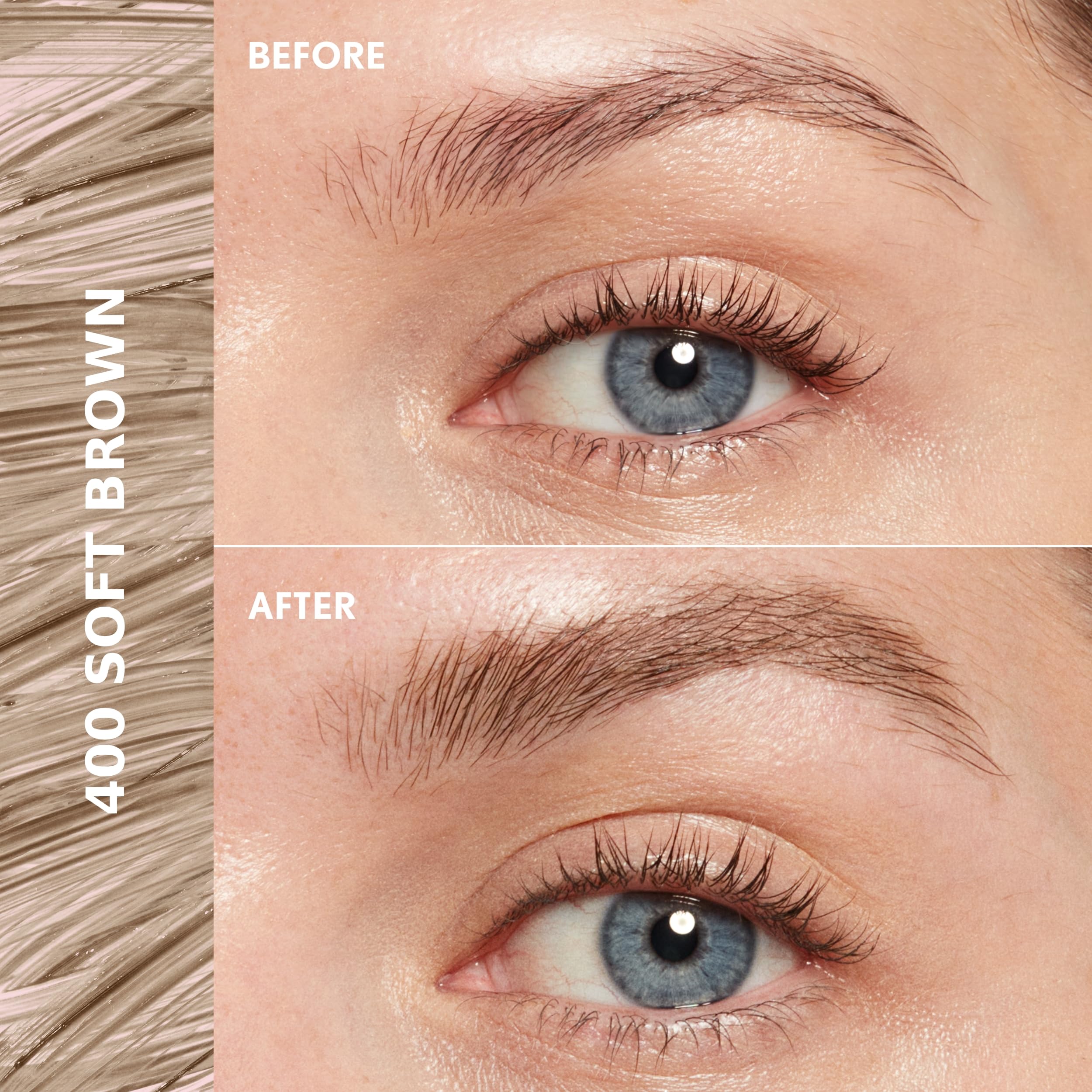 CoverGirl gel sourcils avec brosse conique pour une application précise.