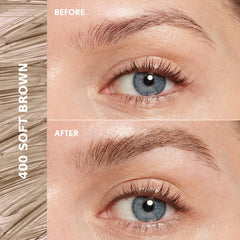 CoverGirl gel sourcils avec brosse conique pour une application précise.