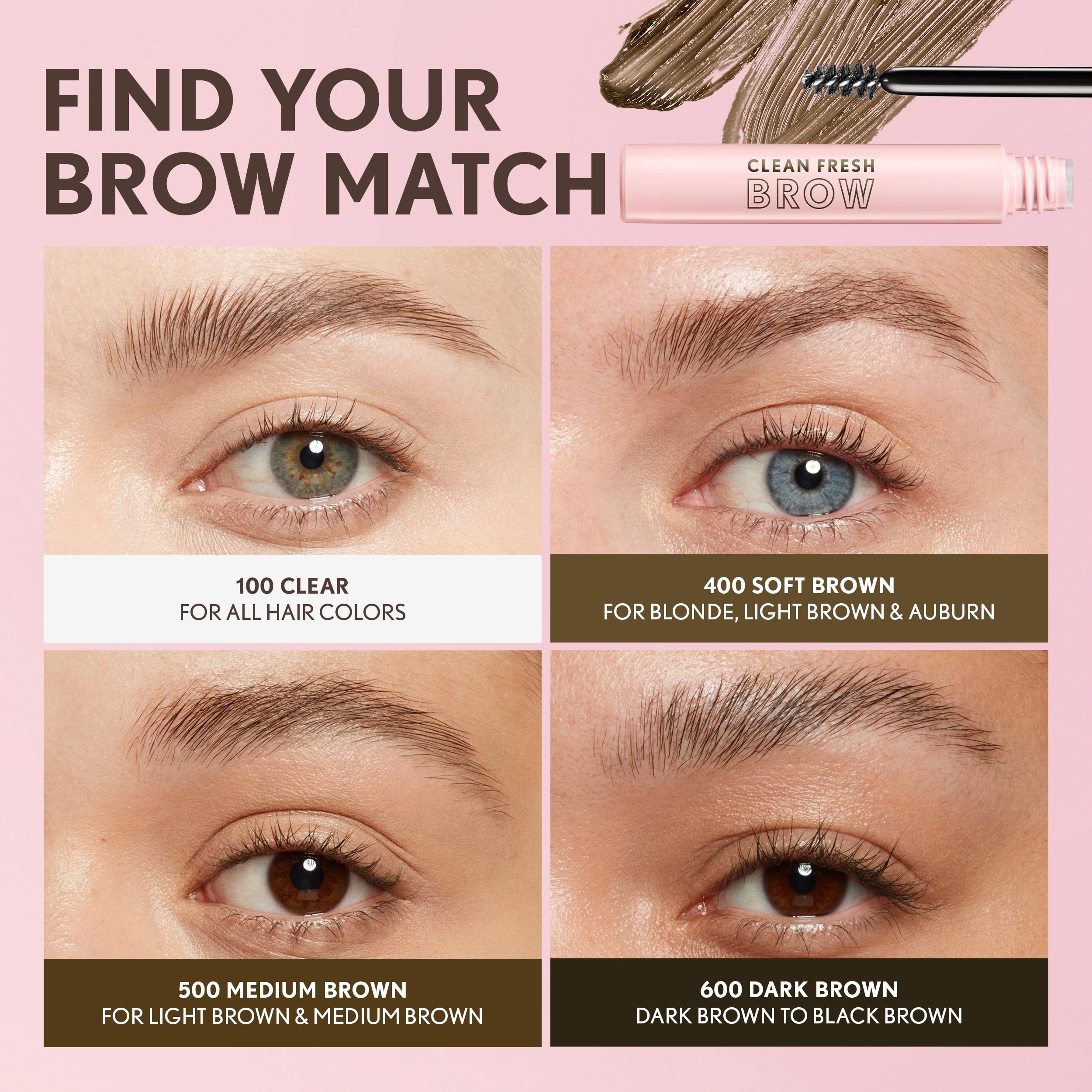 CoverGirl formule vegan sans parfum et sans parabènes pour les sourcils.