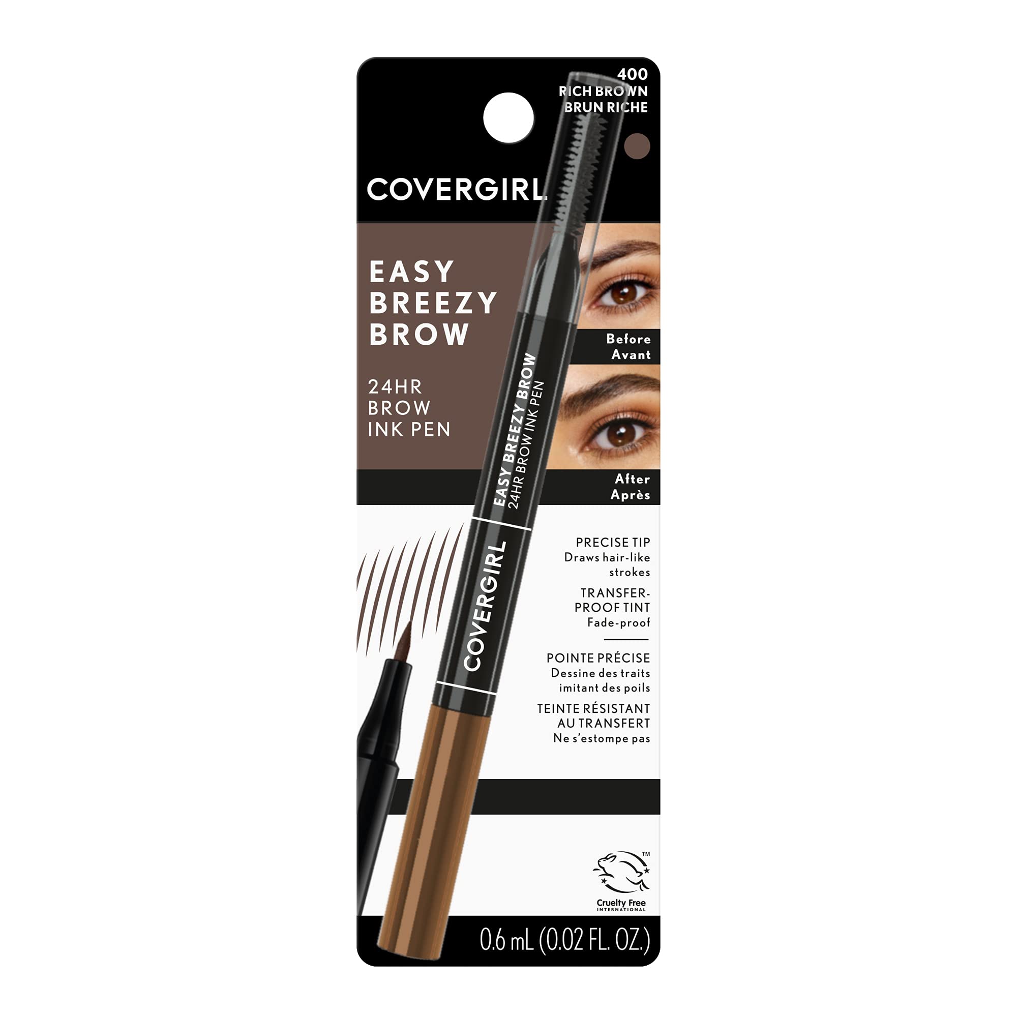 Brosse-peigne COVERGIRL pour discipliner les sourcils