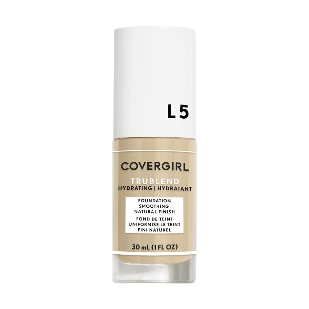 CoverGirl TruBLEND L5 Crème Naturelle, bouteille pratique et application facile.