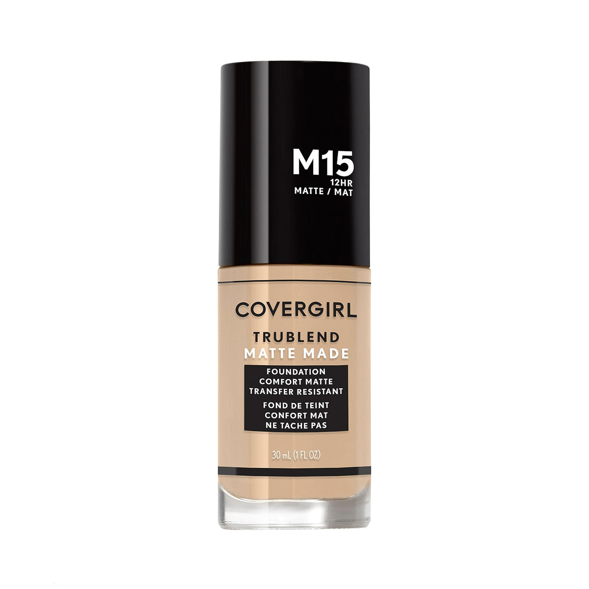 COVERGIRL TruBlend fond liquide matte Beige clair pour une peau lisse durable.