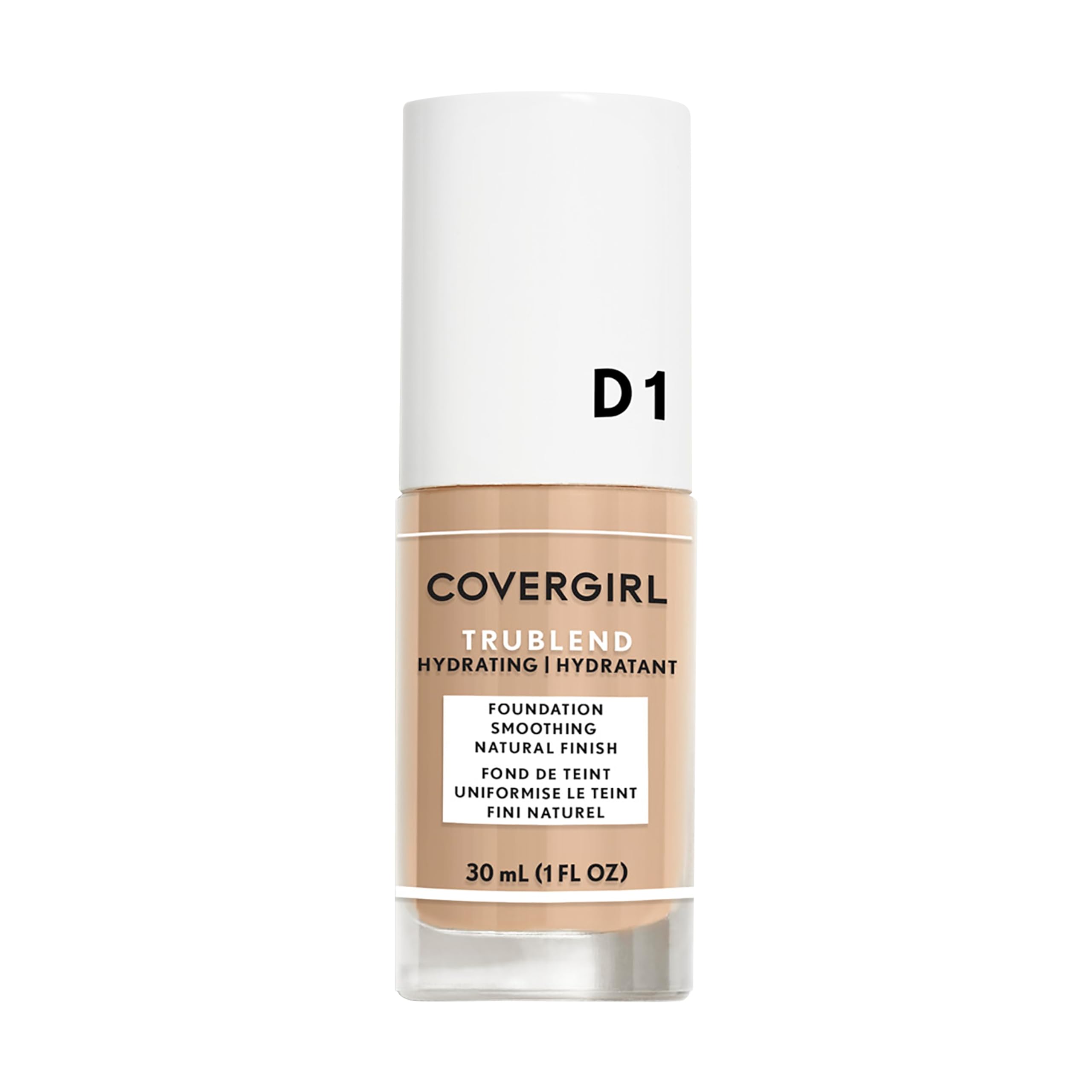Fond de teint COVERGIRL truBLEND en flacon, fini léger et naturel.