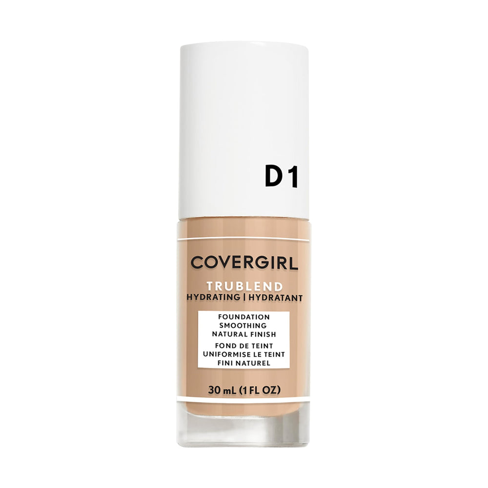 Fond de teint COVERGIRL truBLEND en flacon, fini léger et naturel.