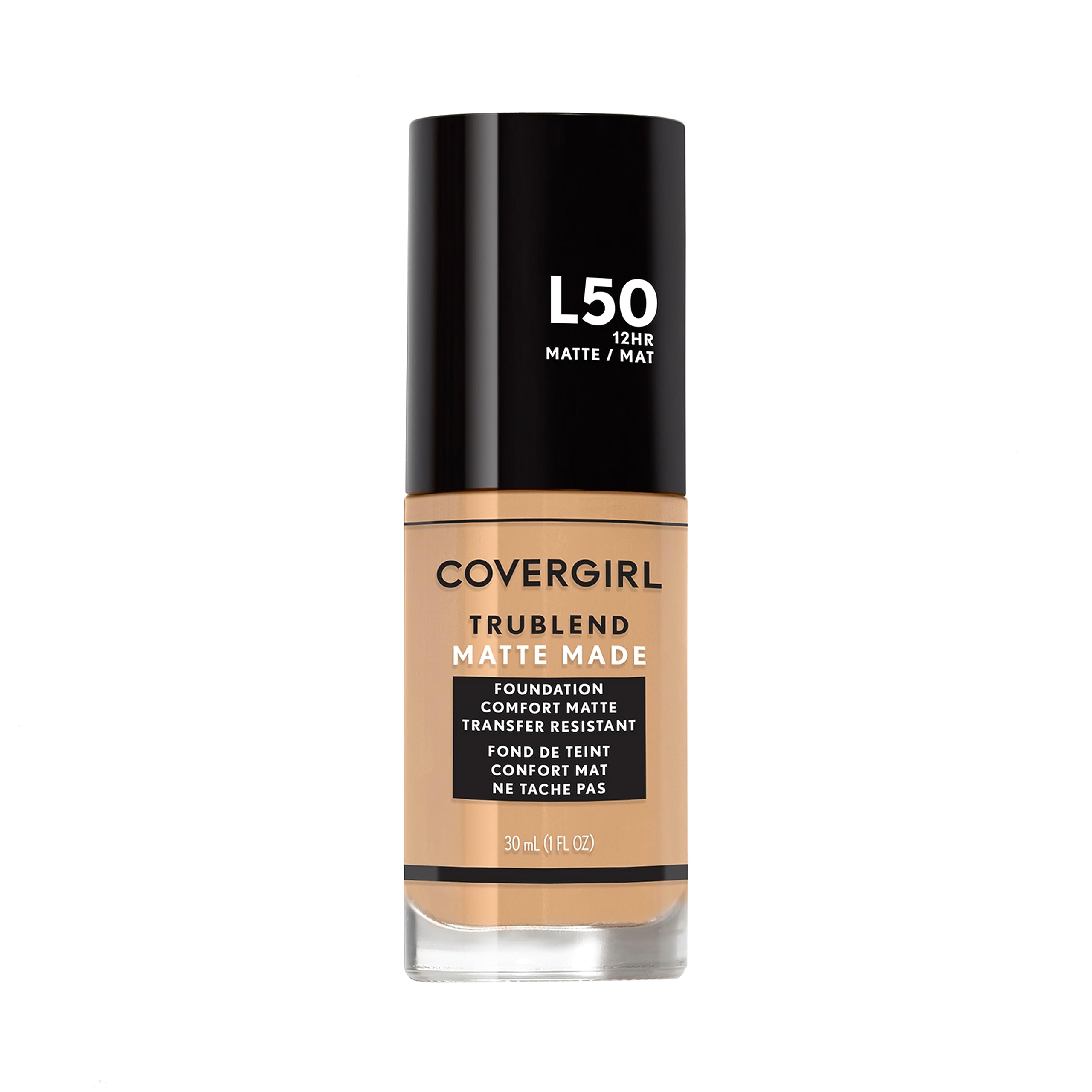 COVERGIRL TruBlend Matte Made, bouteille fluide, fini mat durable sur la peau