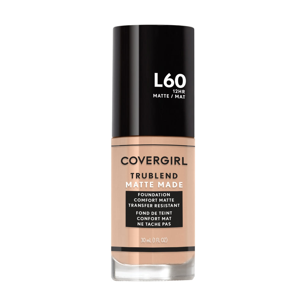 COVERGIRL TruBlend Matte Made fond de teint sur flacon élégant, fini mat durable