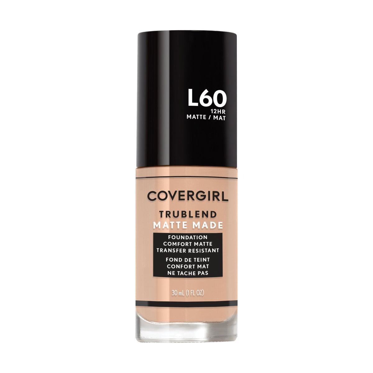 COVERGIRL TruBlend Matte Made fond de teint sur flacon élégant, fini mat durable