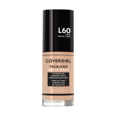Échantillon clair-beige du fond de teint COVERGIRL TruBlend Matte Made sur peau