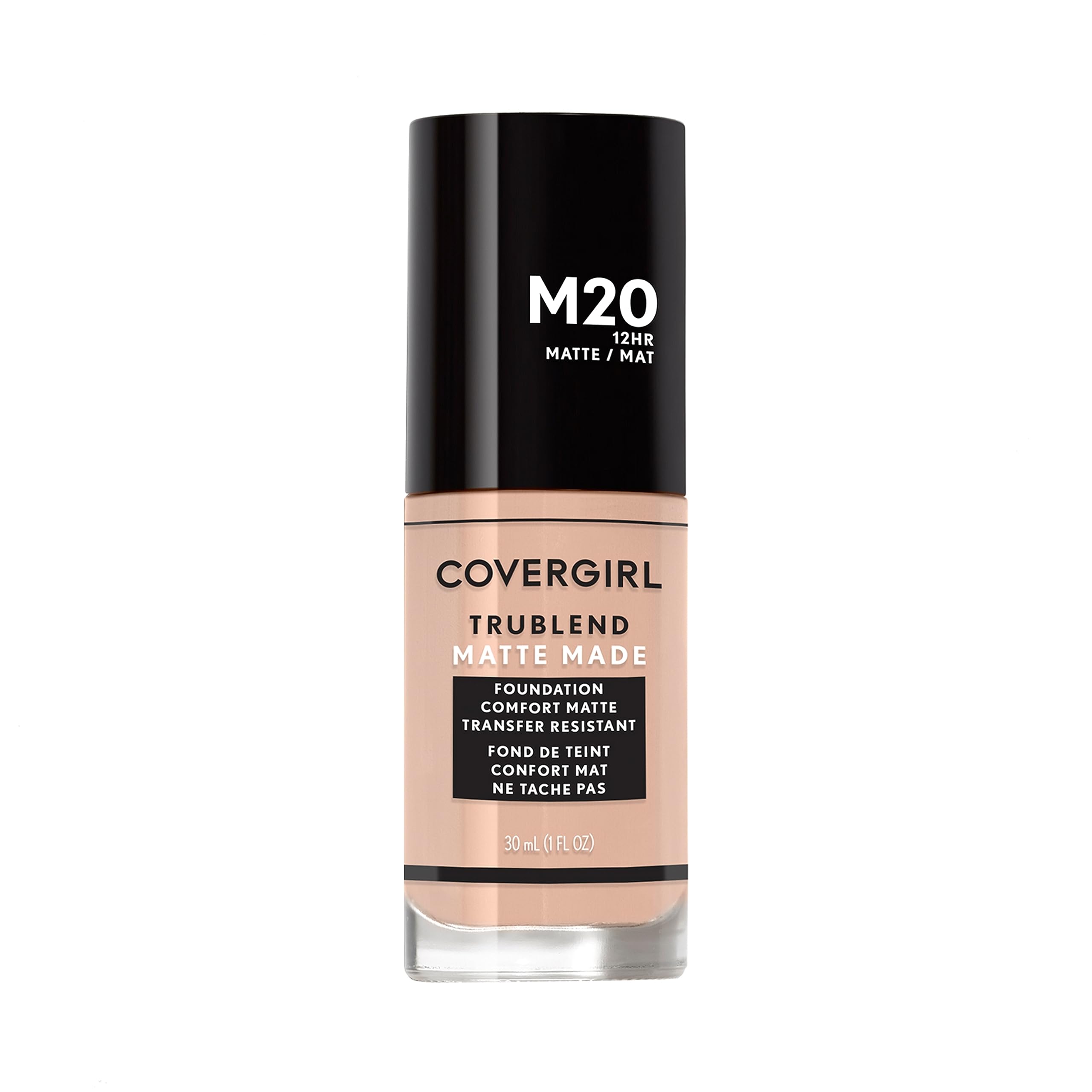 COVERGIRL TruBlend Matte Made dans sa bouteille, finition mate naturelle et durable.