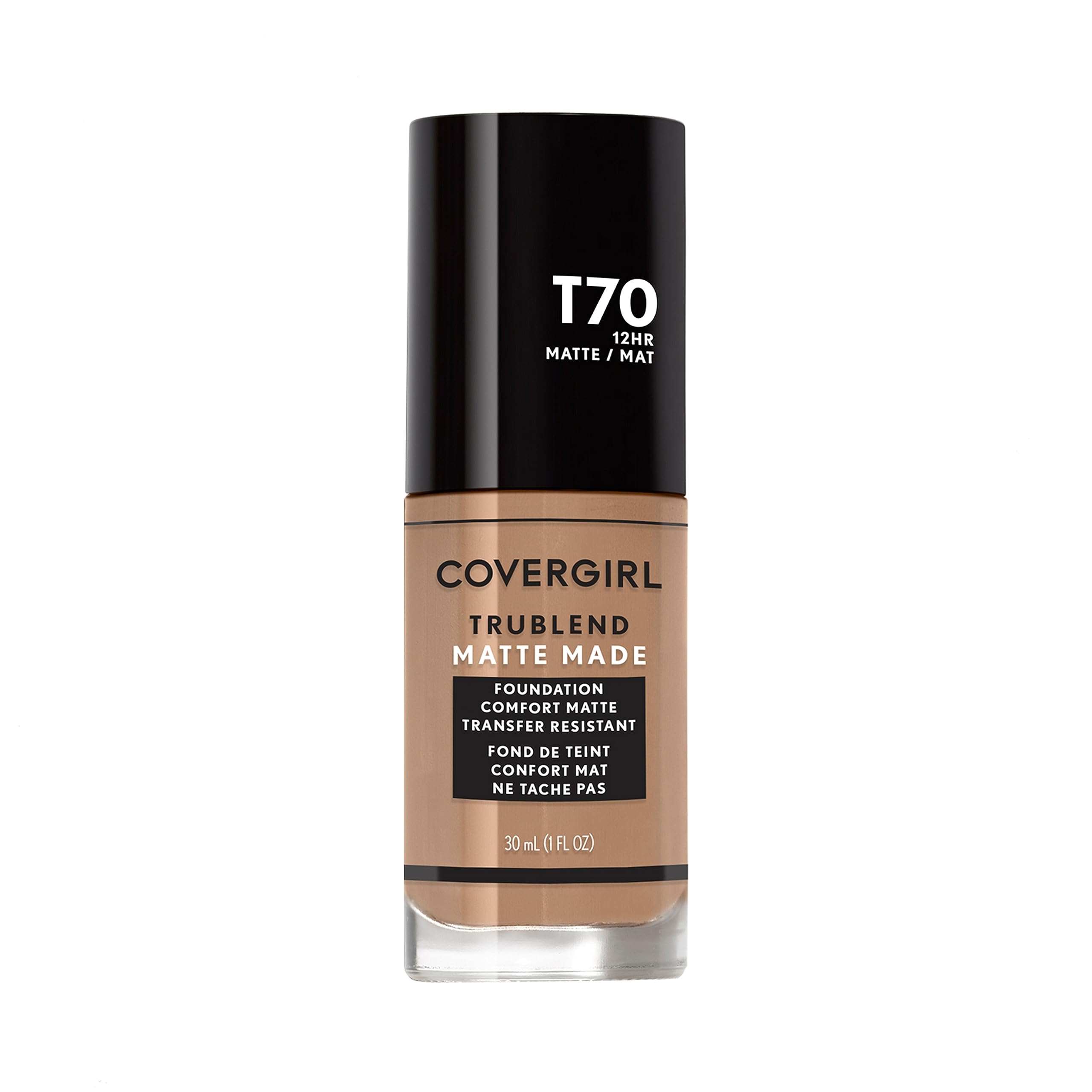 COVERGIRL TruBlend Matte Made – bouteille de fond de teint, fini mat durable.