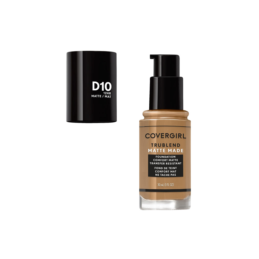 Covergirl TruBlend Matte Made foundation swatches on arm show warm caramel shade match
