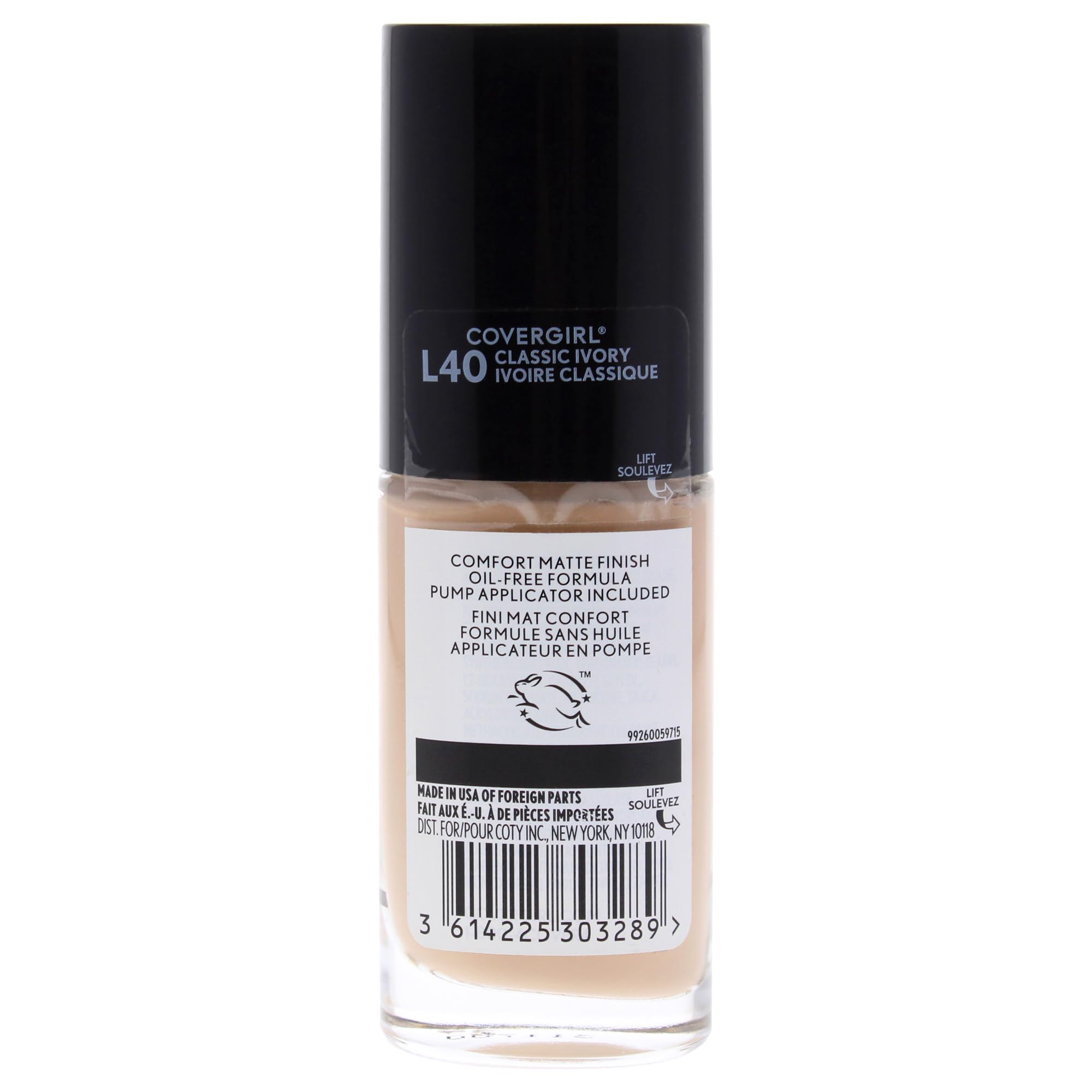 COVERGIRL TruBlend Matte Made — texture matte lisse et pores estompés.