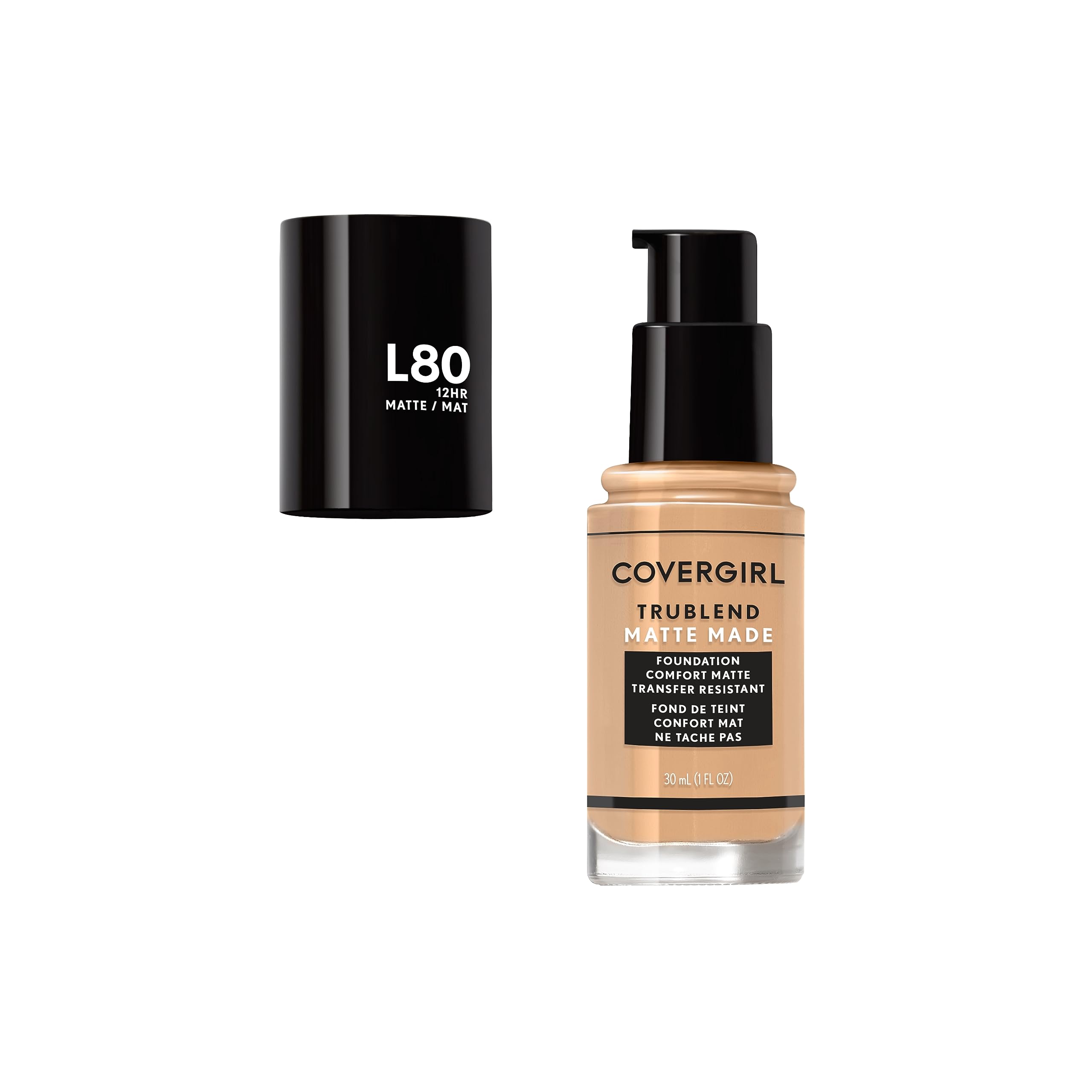 Texture fluide COVERGIRL TruBlend Matte Made pour un rendu uniforme et lisse.