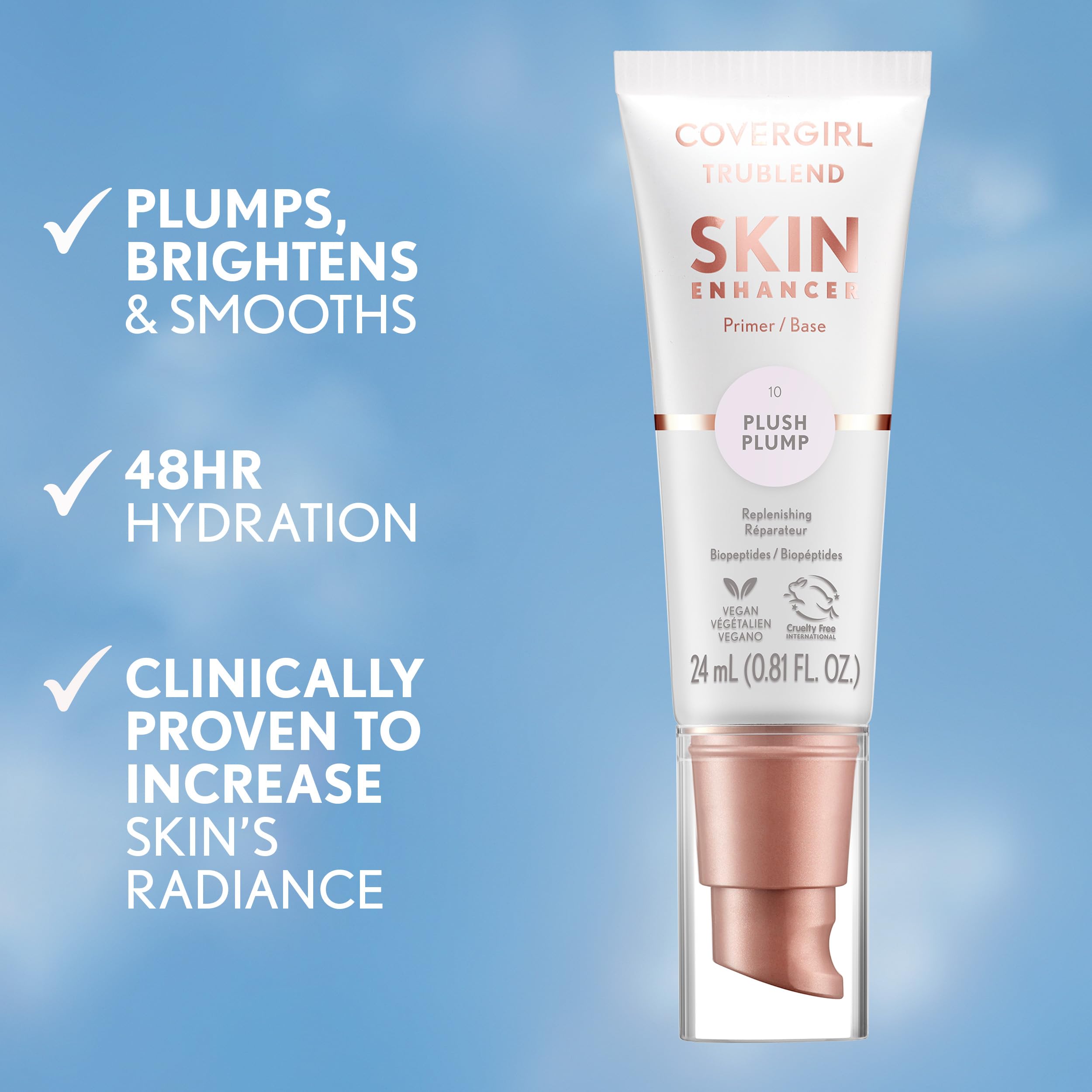 TruBlend Skin Enhancer utilisé comme base sous le maquillage