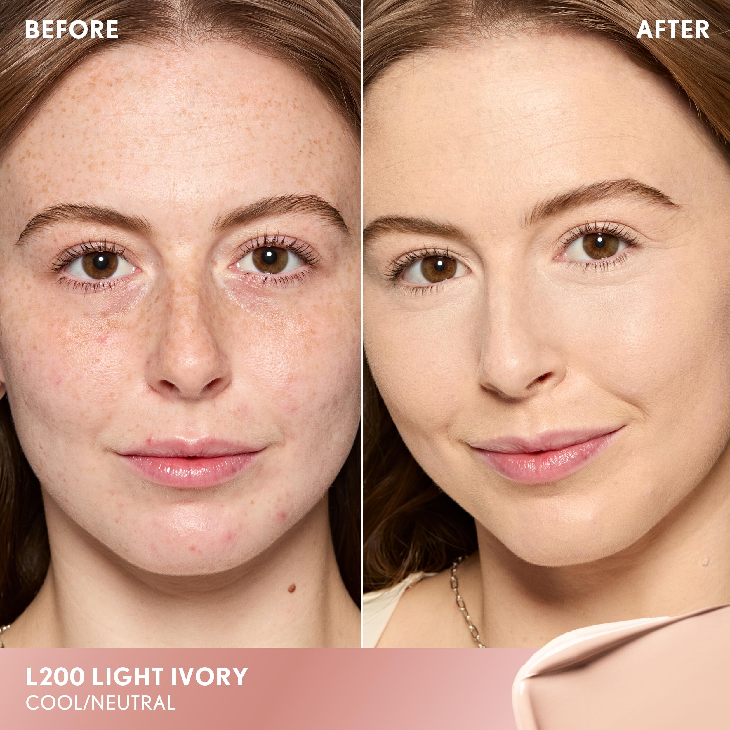 Texture veloutee du correcteur pour fini mat et homogène