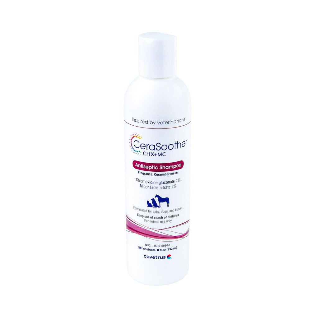 Covetrus CeraSoothe CHX+MC—bouteille, nettoyage antiseptique en douceur pour la peau