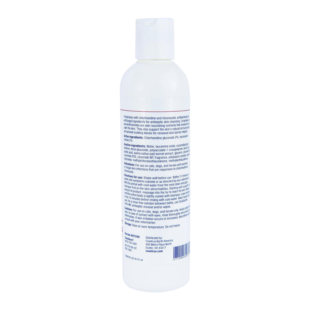 Covetrus CeraSoothe CHX+MC—mousse, application facile pour un soin hygiénique