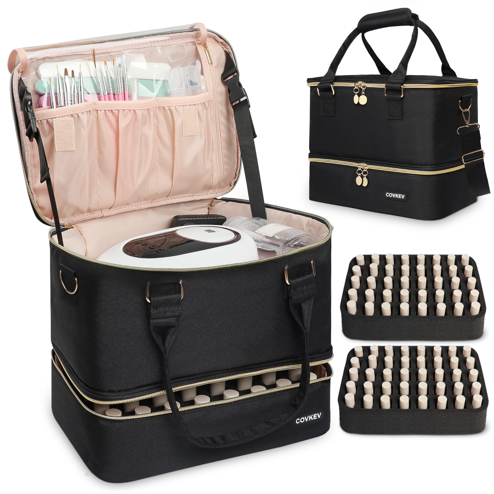 Covkev organisateur-80-bouteilles: rangement clair pour vos vernis Covkev 15 ml.