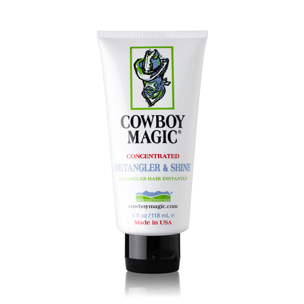 Cowboy Magic Détanglant et Brillance, bouteille 4 oz, démêle et apporte de la brillance.