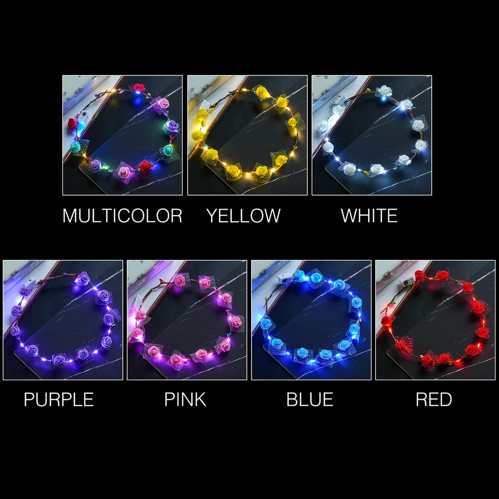 Coxeer couronne fête LED, parfaite pour festival ou soirée.