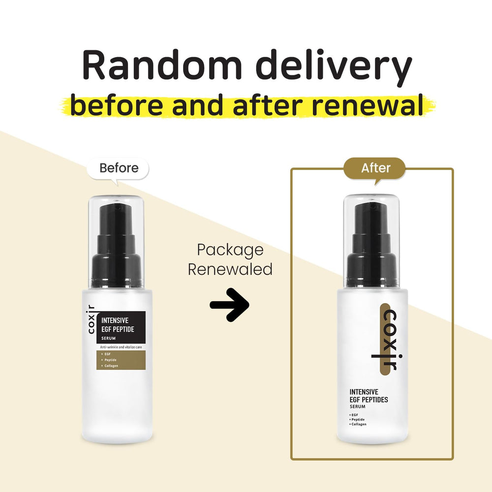 coxir serum egf peptides usage quotidien: parfait pour la routine visage matin et soir.