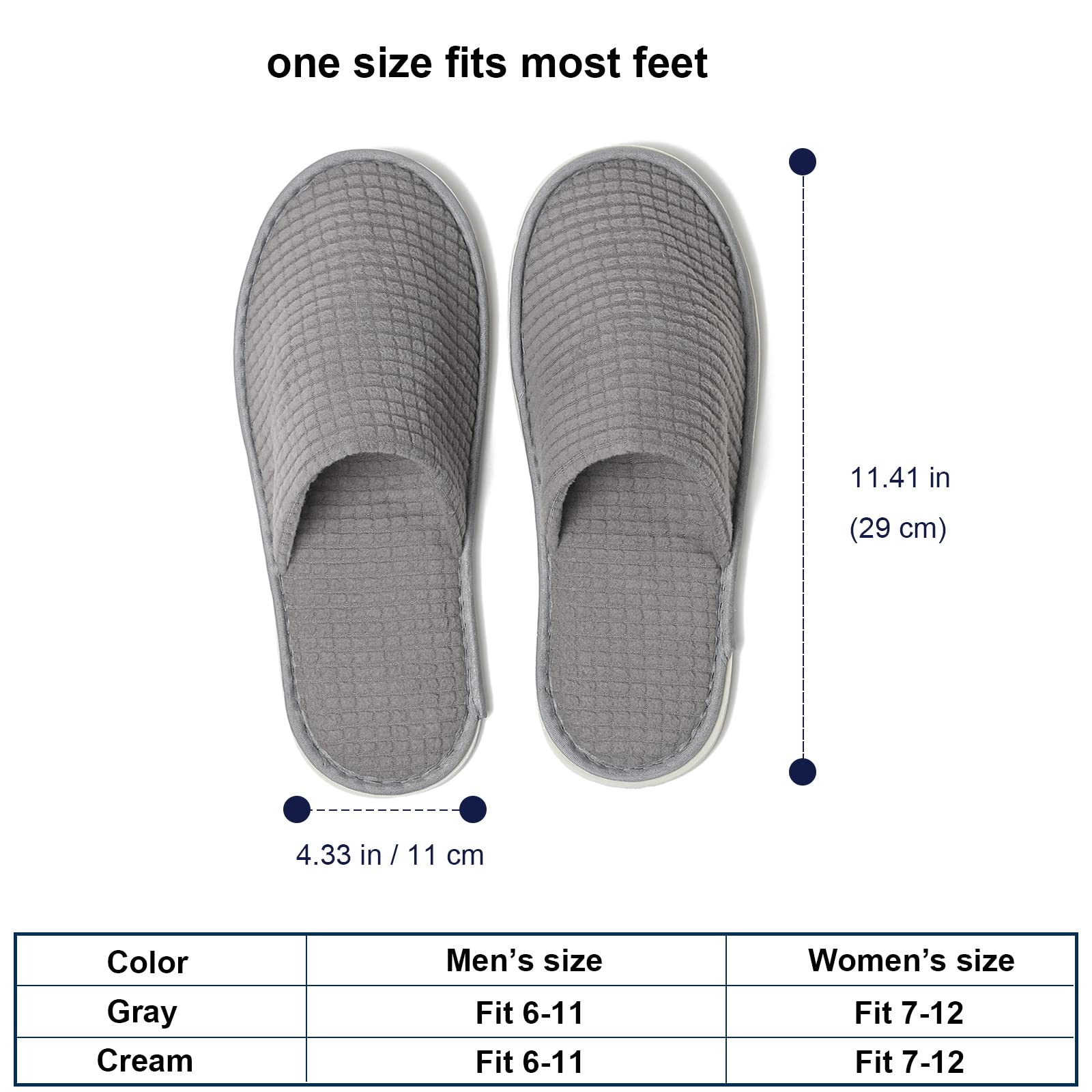 COZYAREA taille unisexe, convient à la plupart des pieds.
