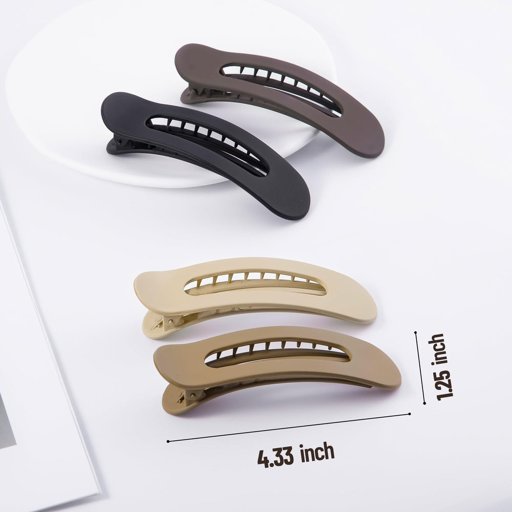 Cptots pinces grandes plats café mat – couleur et finition élégantes pour le look.