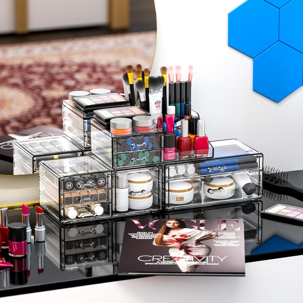 Cq acrylic parfait pour coiffeuse: organisation quotidienne et accessibilité