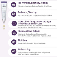 CQMONG Crème Yeux: senteur bois naturel pour une expérience apaisante.