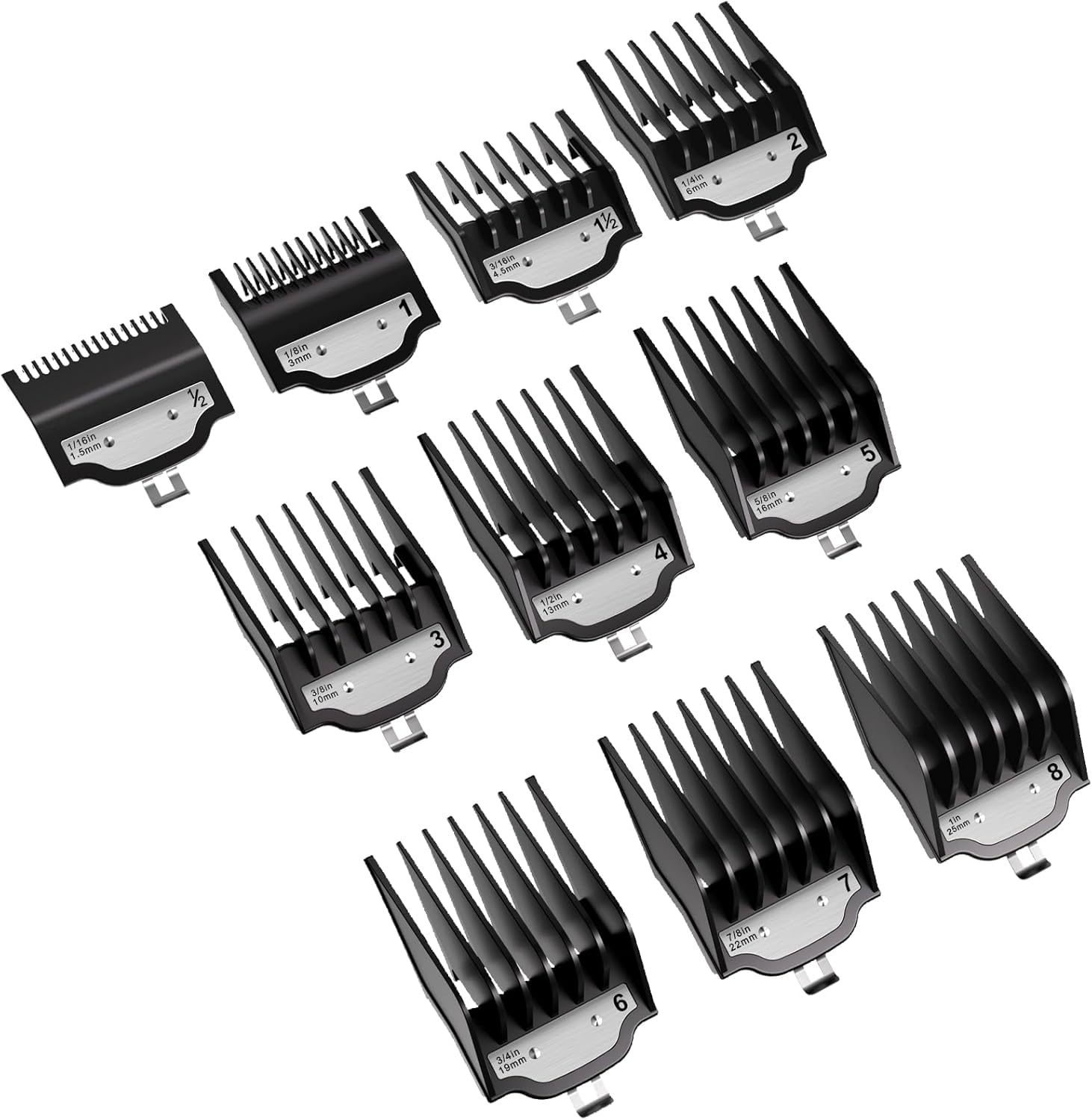 CR8GR8 garde-wahl ensemble 10 pièces pour varier les longueurs de coupe