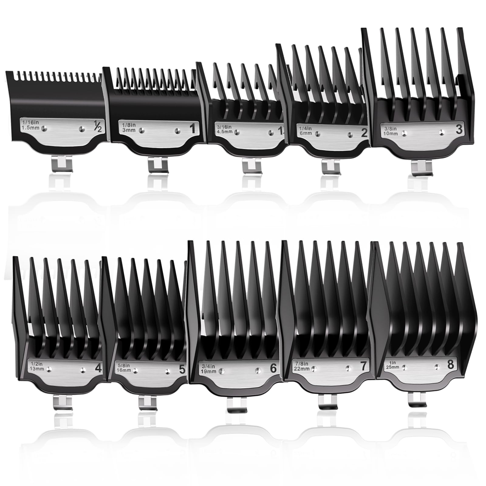 CR8GR8 garde Wahl ensemble 10 pièces pour varier les longueurs.