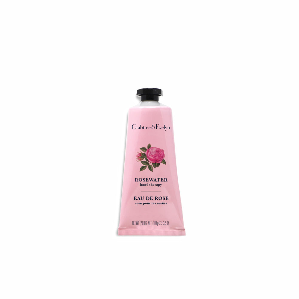 Crabtree & Evelyn Crème Mains eau de rose, hydratation rapide sans fini gras.