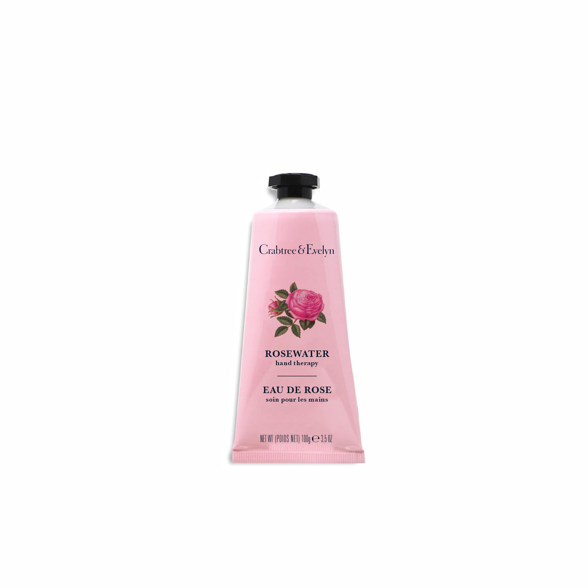 Crabtree & Evelyn Crème Mains eau de rose, hydratation rapide sans fini gras.