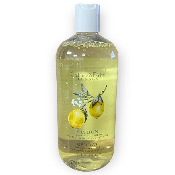 Crabtree & Evelyn Citron, mousse douche généreuse, parfum durable.