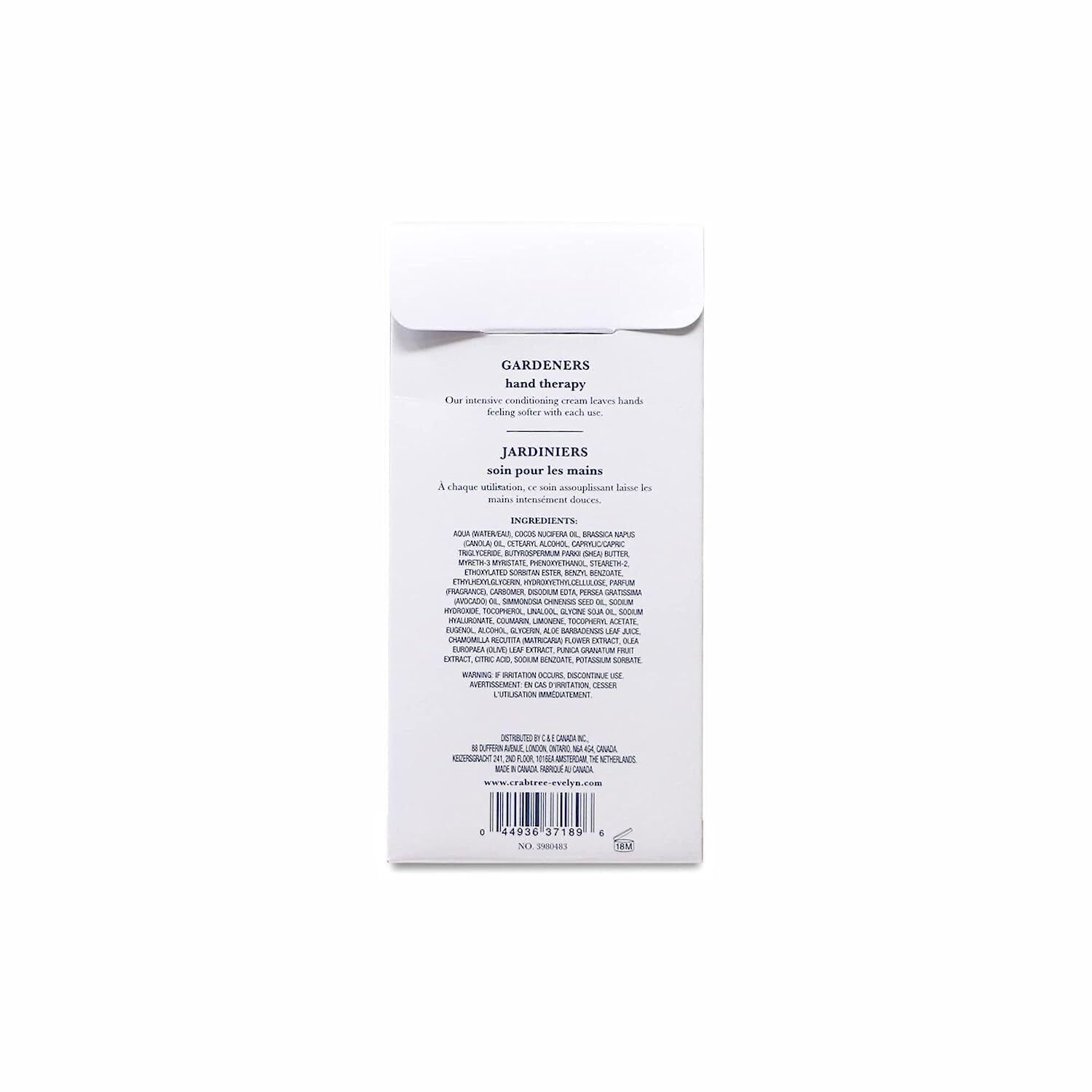 Crabtree & Evelyn Classic Gardeners: texture onctueuse pour peau des mains nourrie.