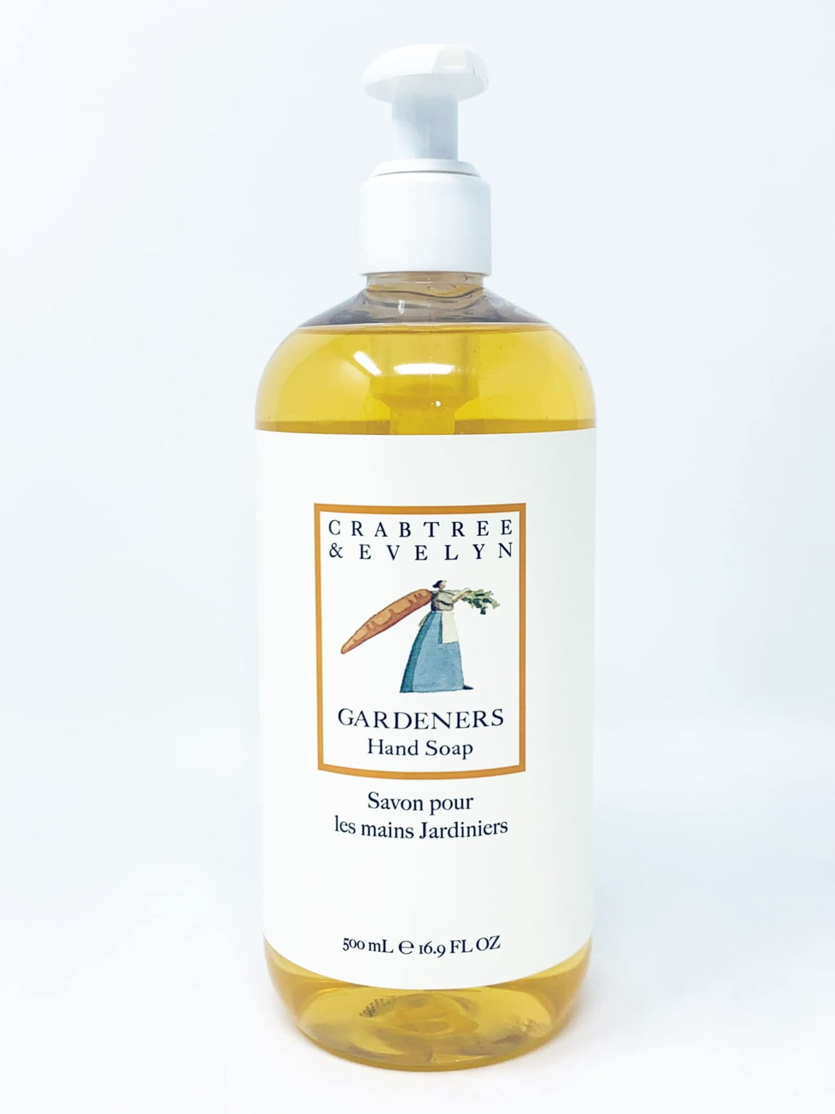 Crabtree & Evelyn Gardeners savon liquide pour mains en flacon, nettoyage en douceur.