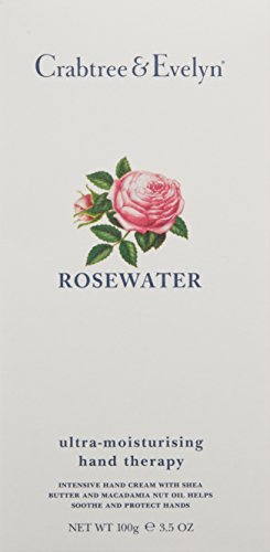 Crabtree & Evelyn Soin Mains eau de rose – zoom sur texture crémée et nourrissante.