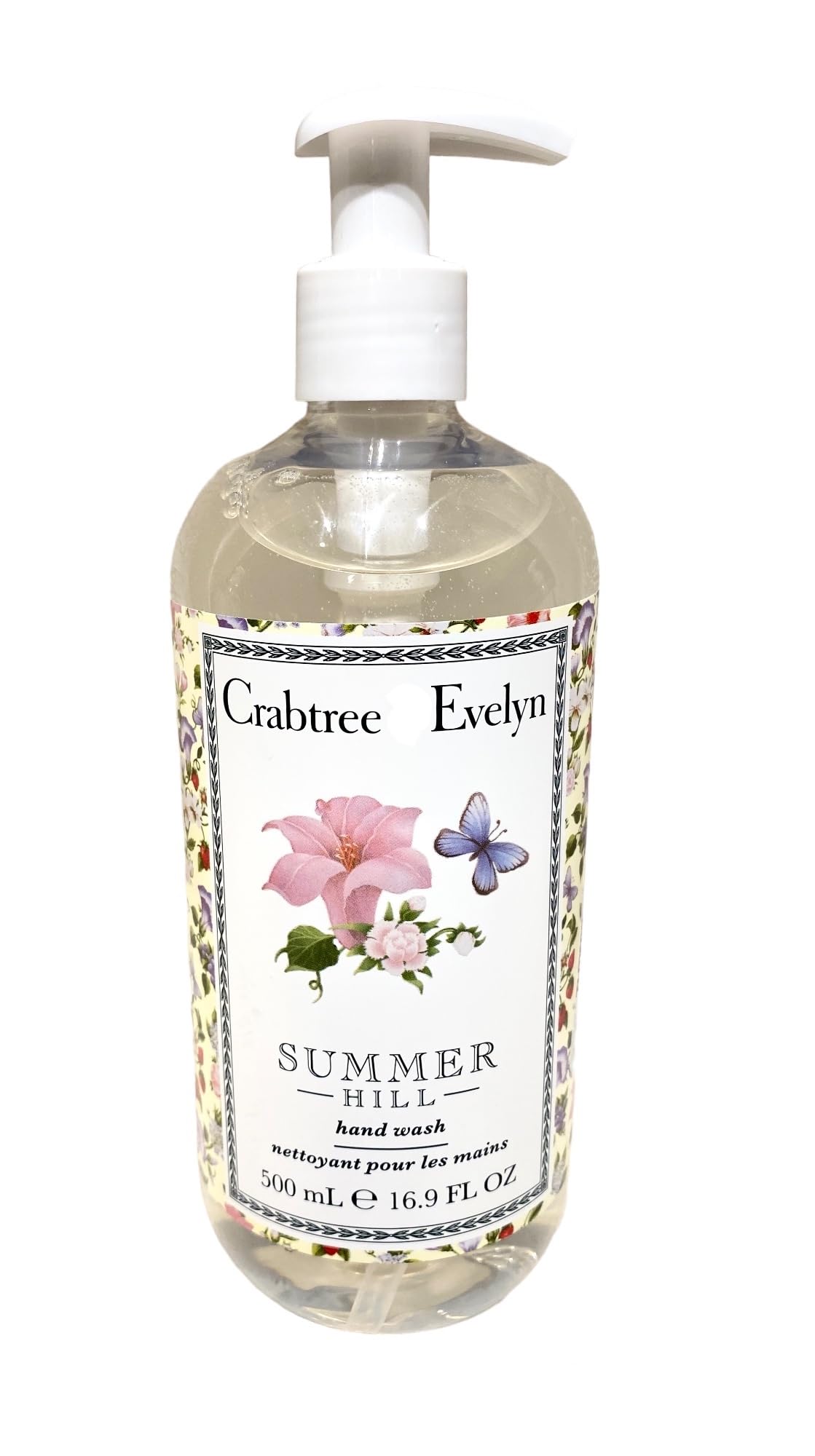 Crabtree & Evelyn Summer Hill : bouteille de gel lavant mains hydratant et parfumé
