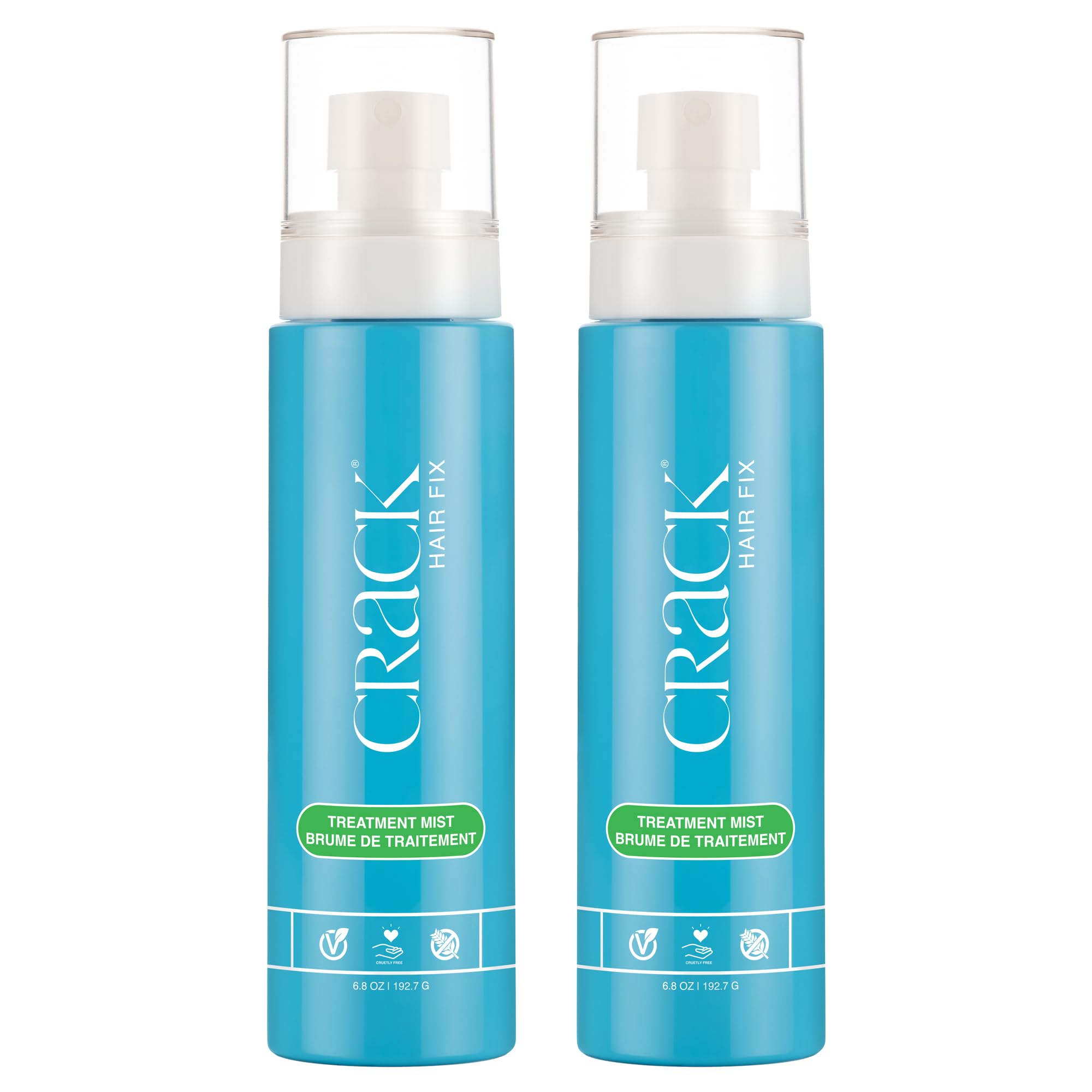 Crack Hair Fix brume hydratante pour cheveux, hydrate et protège des frisottis.