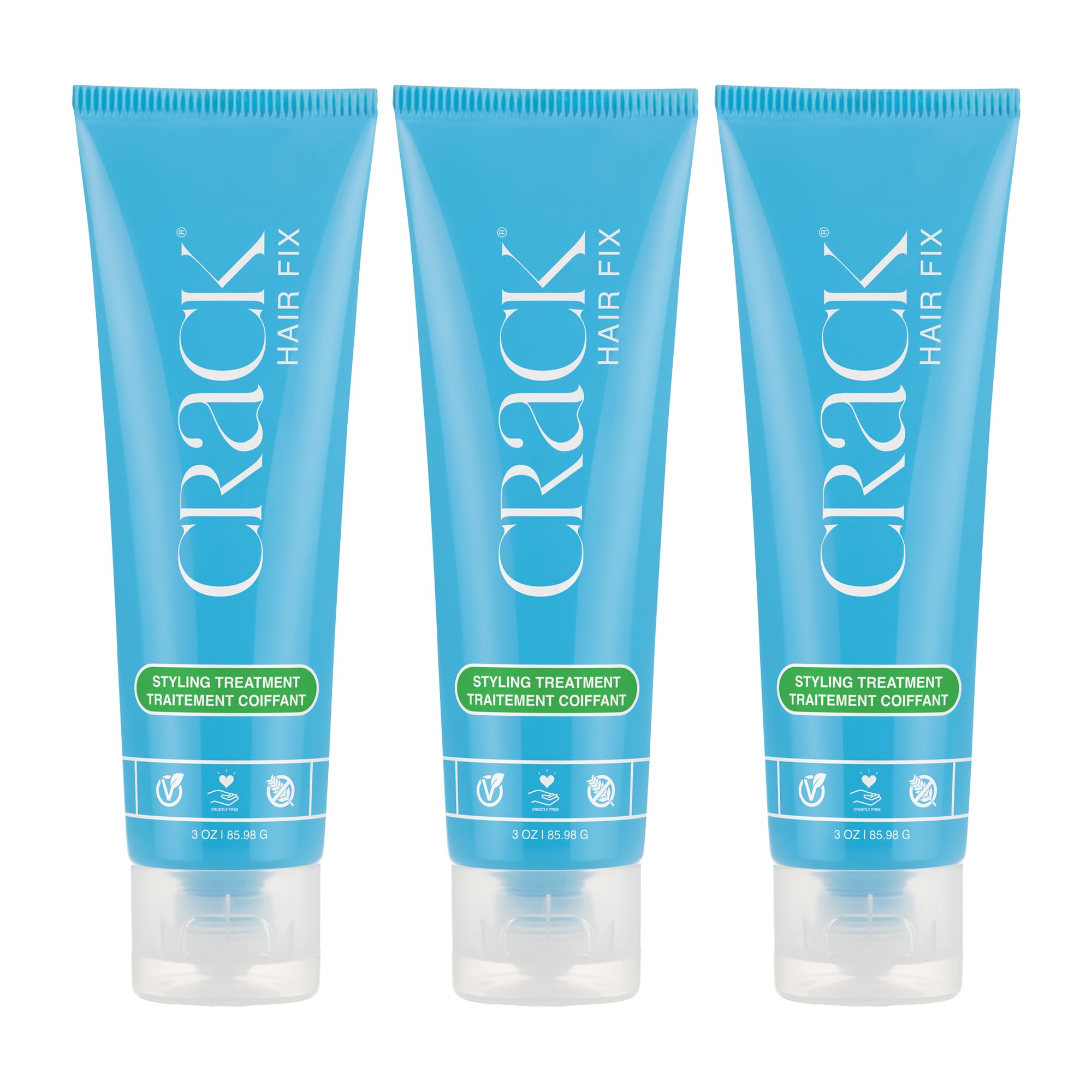 Crack Hair Fix: bouteille crème styling pour cheveux lisses et brillants