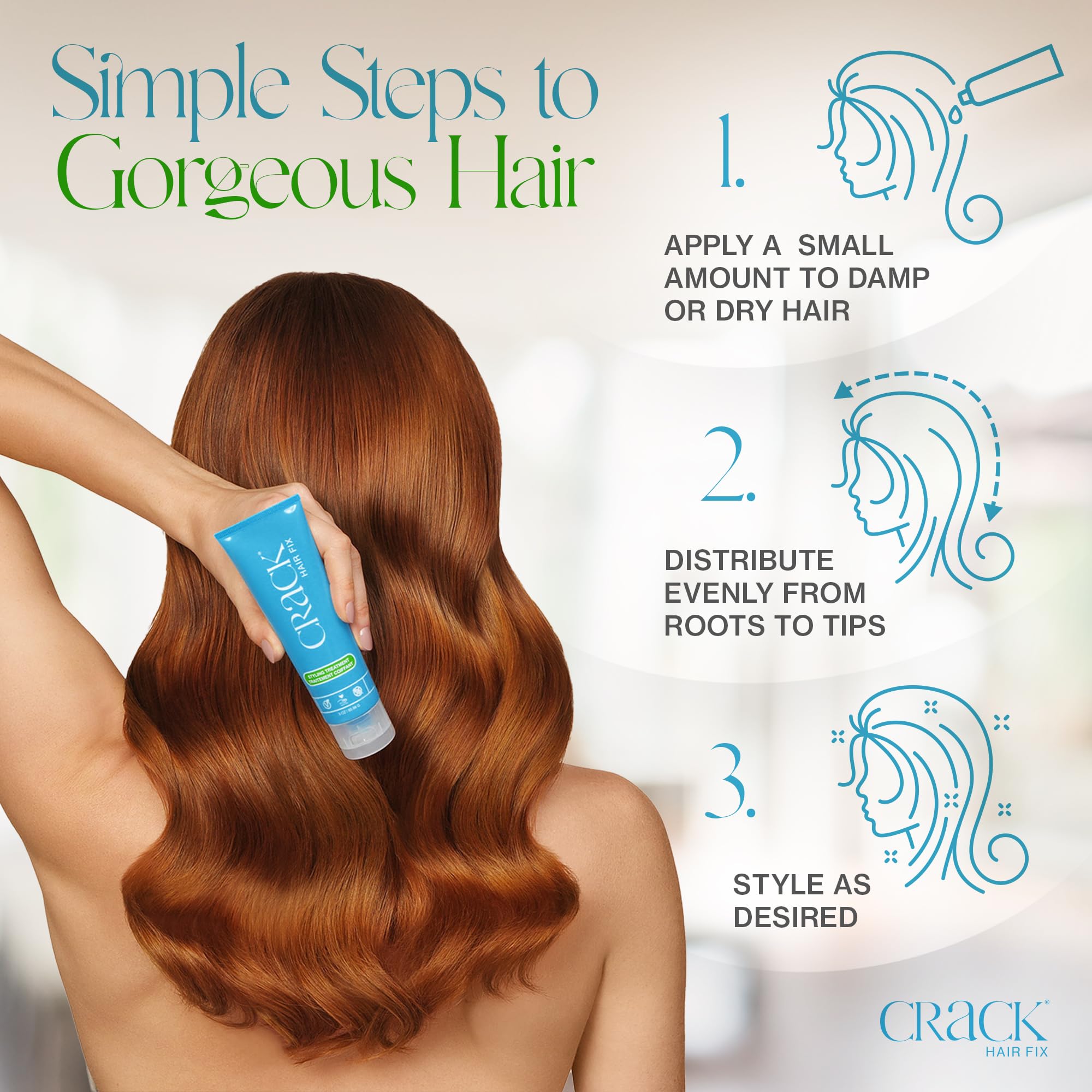 Crack Hair Fix: protection thermique lors du séchage et du coiffage