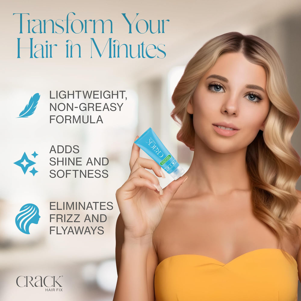 Crack Hair Fix protection thermique pour un coiffage sans dommages.