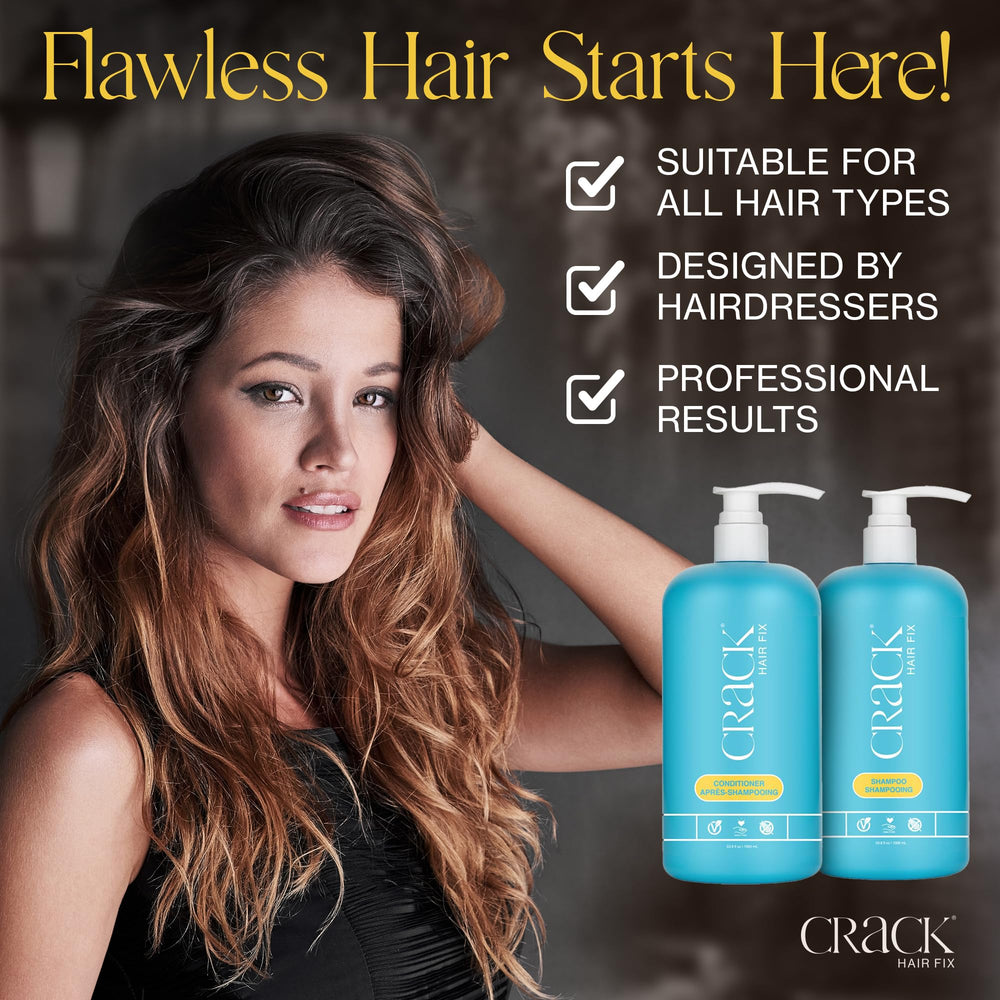 CRACK Ingrédients sans sulfate – formule vegan et sans sulfates pour cheveux sensibles