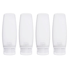 Craftend bouteilles voyage en silicone – lot de 4 pour shampoing et lotion sans fuite.