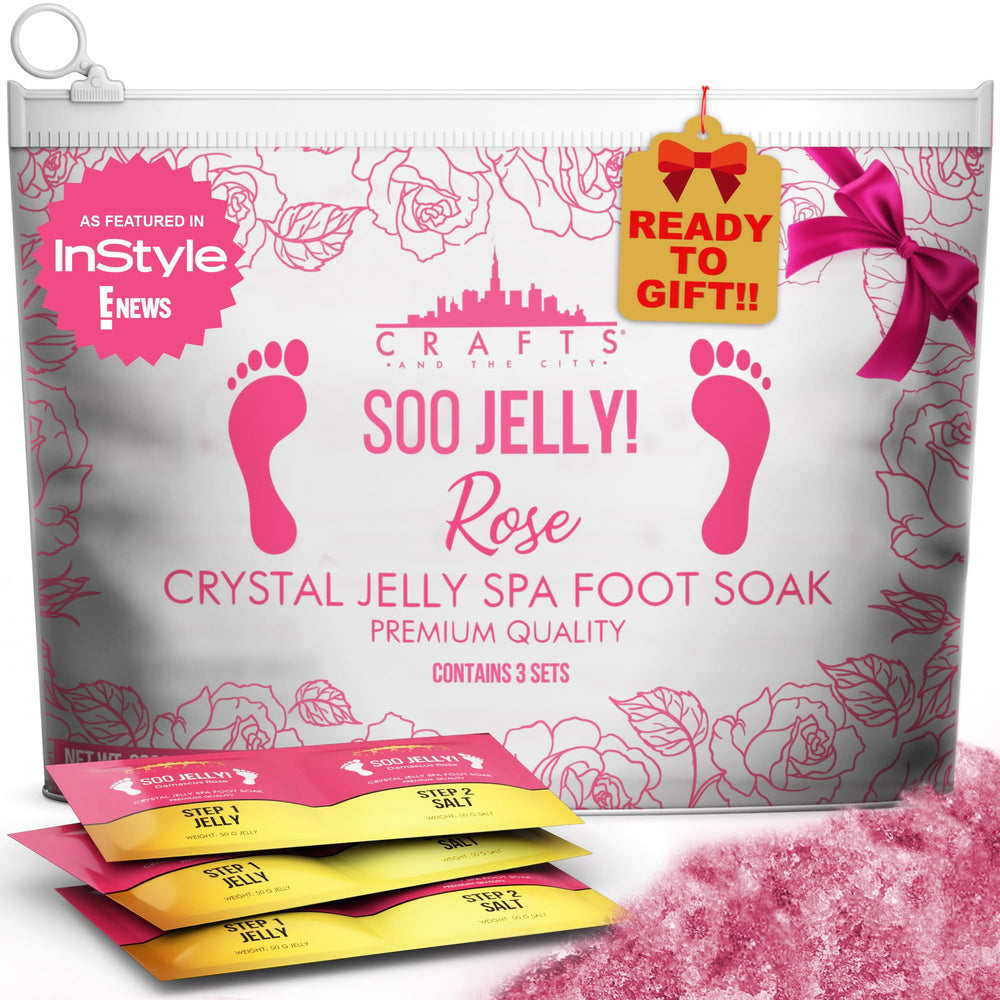Sachet SOO Jelly de Crafts And The City prêt à offrir pour spa pieds à domicile