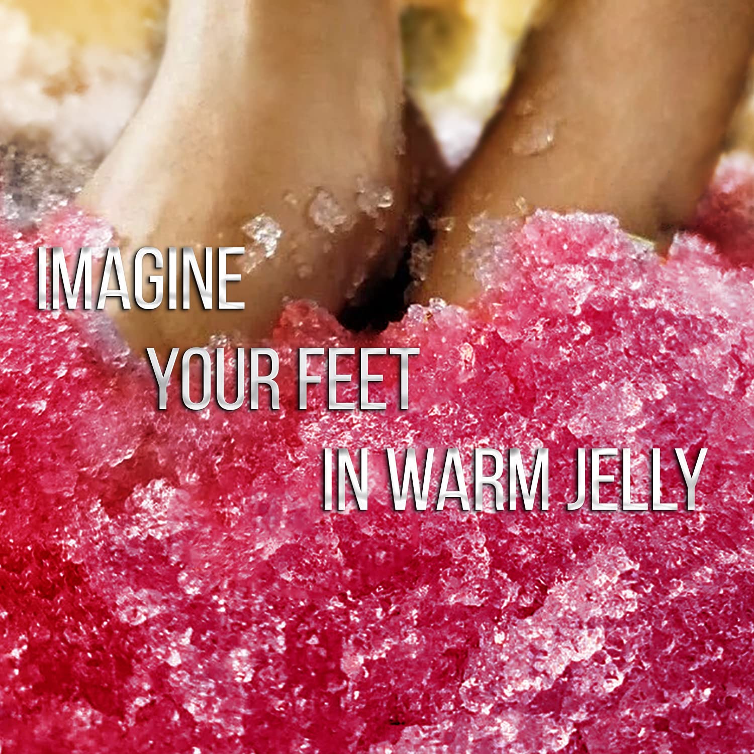 Texture gelée SOO Jelly qui garde la chaleur plus longtemps pour relaxer les pieds