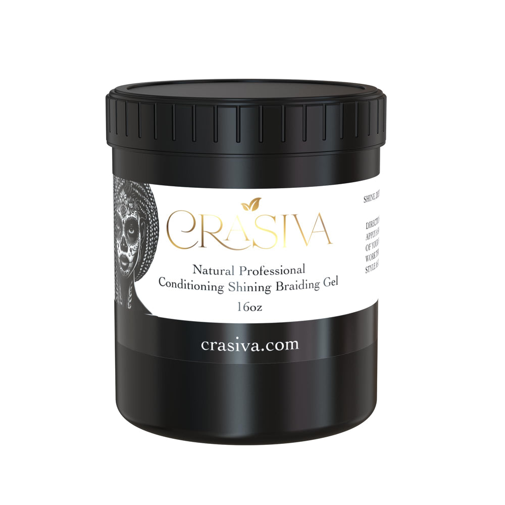 Gel Crasiva de contrôle des bords en pot 16 oz, tenue durable.