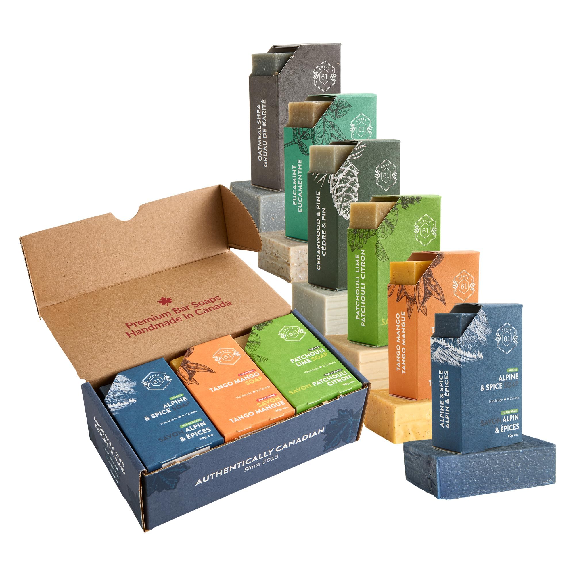 Crate 61 Organics – savon traditionnel fait main, parfum naturel et douceur.