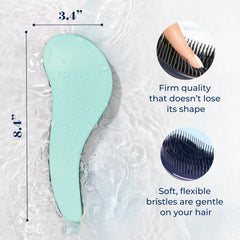 Brosse Crave Naturals Biggie Glide Thru démêlage des cheveux secs avec douceur.