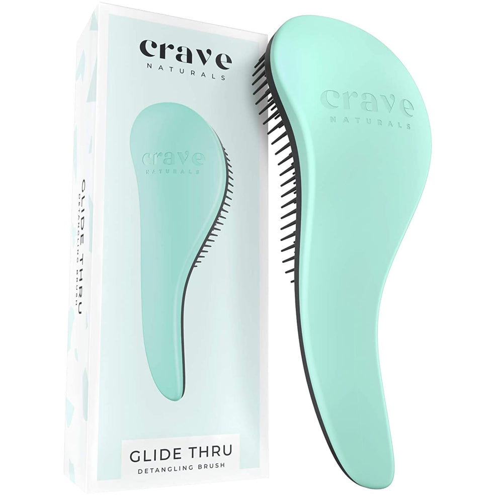 Brosse Crave Naturals Biggie Glide Thru démêlant sans douleur les nœuds.